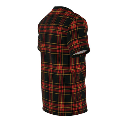 "Kilmor Gallóglach Tartan", Unisex Tee (Gallóglach Black Collar)