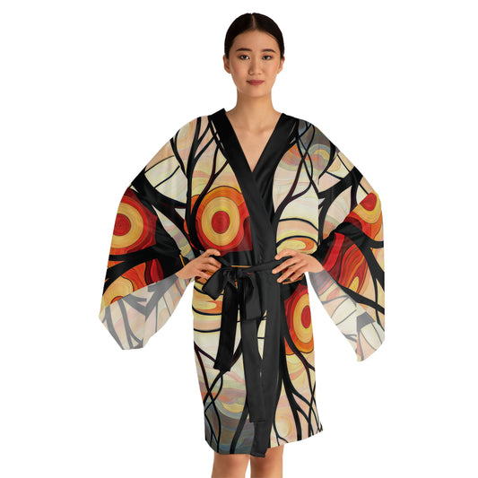 "Liminal Twilight", Long Sleeve Kimono Robe