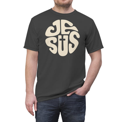 "Retro Jesus", Unisex T-shirt (Dark Engine)