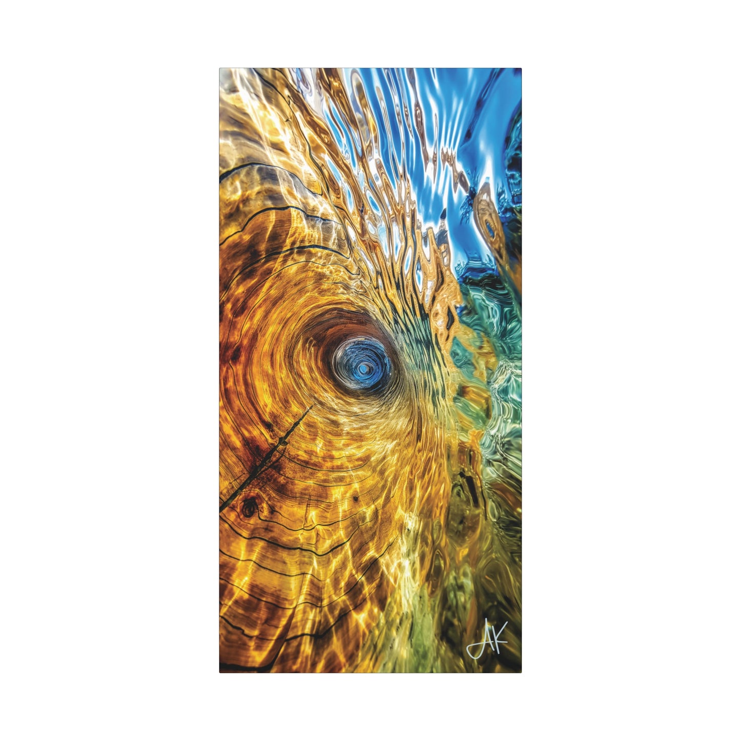 "Tide Hollow – Eye of the Coast", Fine Art Matte Canvas, Stretched, 1.25"