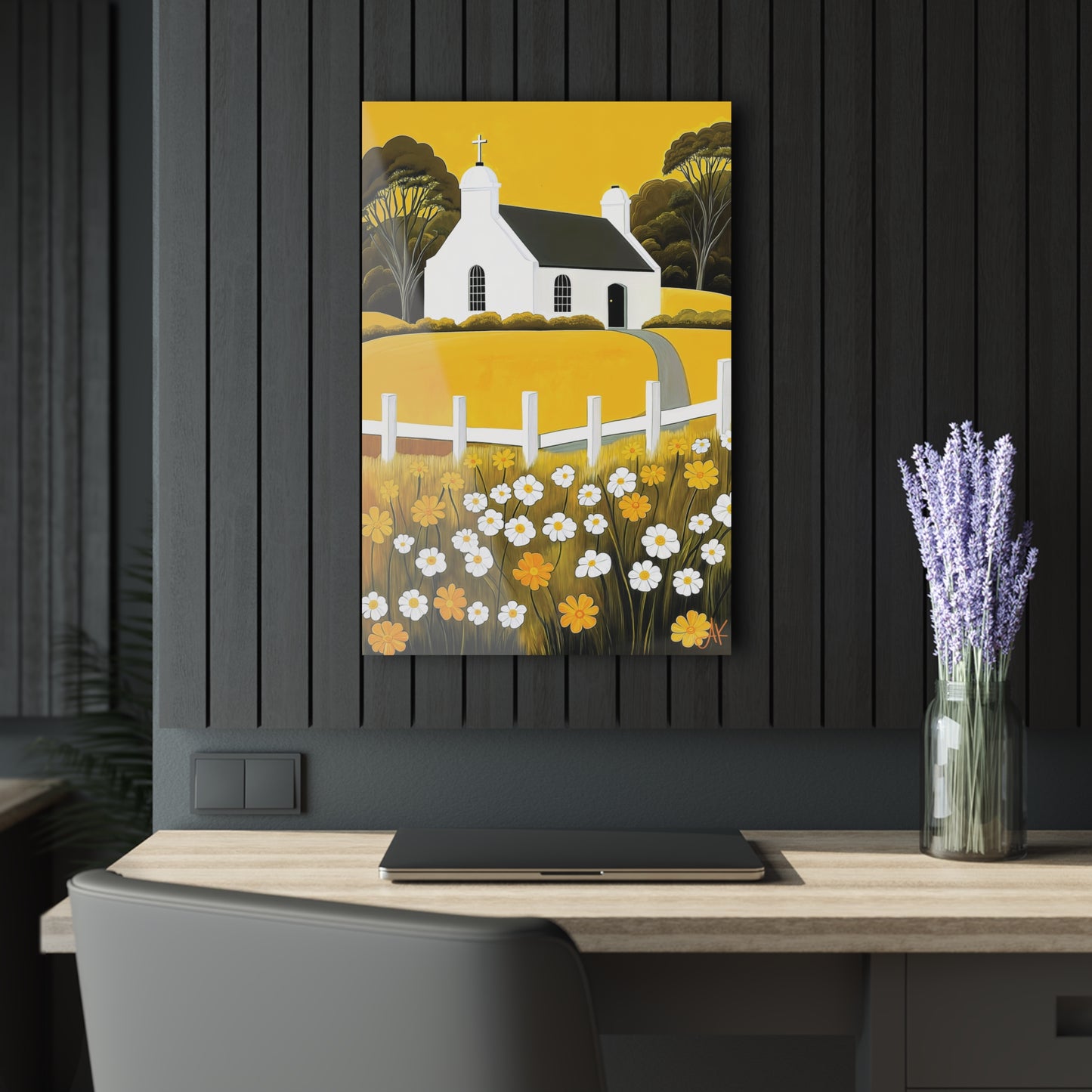 "Eaglais a’ Bhuidhe (Gaelic) - The Church of Golden Hope (English)", Fine Art Acrylic Wall Prints (French Cleat Hanging)