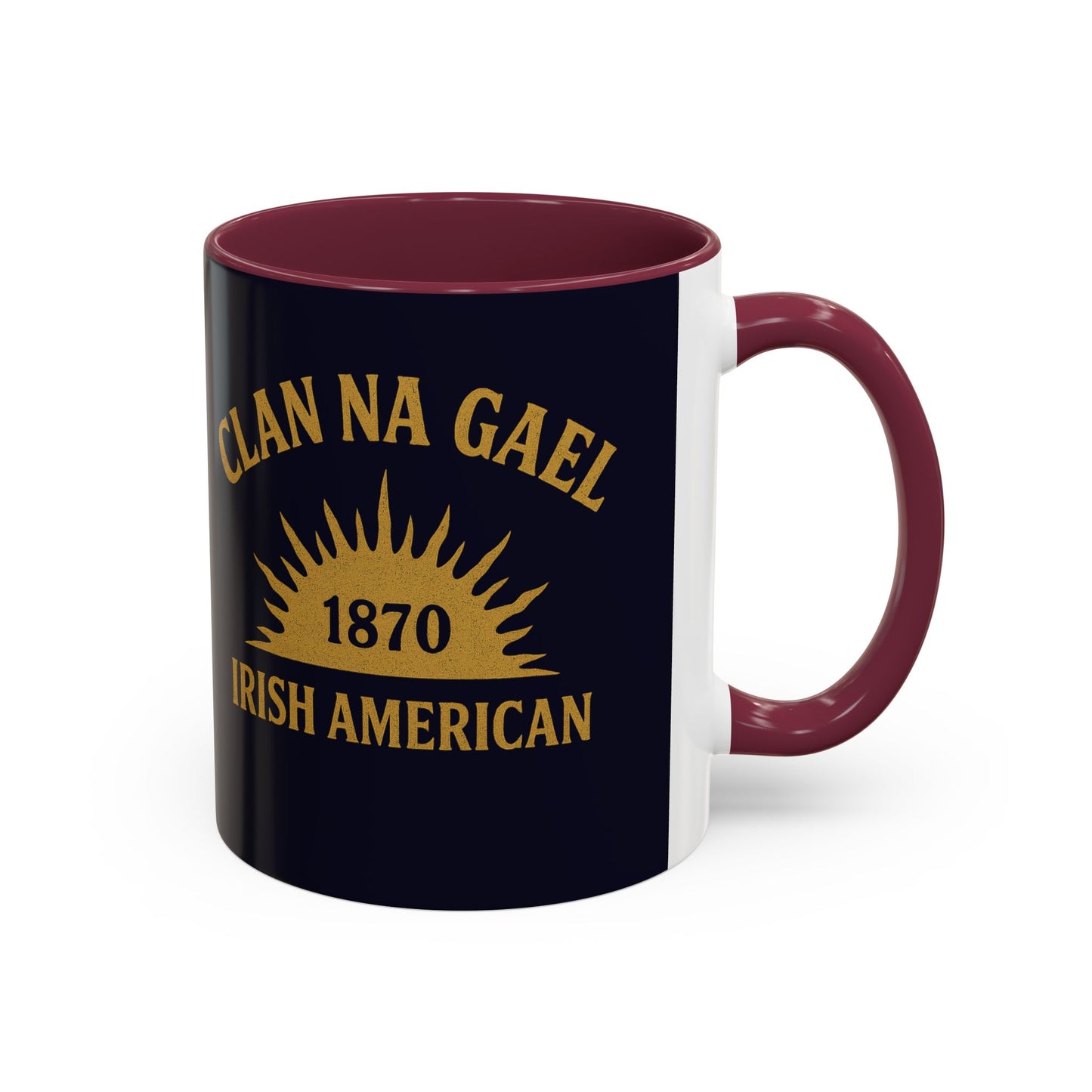 "Clan na Gael - Irish American", Colorful Mugs (11oz, 15oz) (Black Rock Blue)