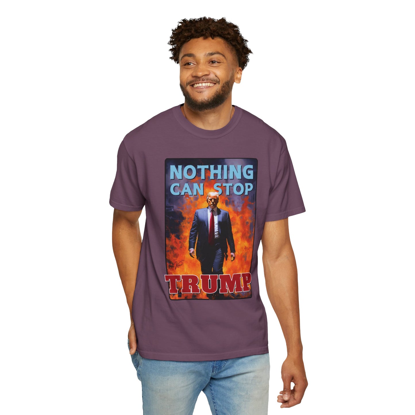 "Nothing Can Stop Trump", Unisex T-shirt (Dark Colors)
