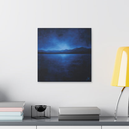"Indigo Nights", Stretched Classic Canvas Fine Art Print