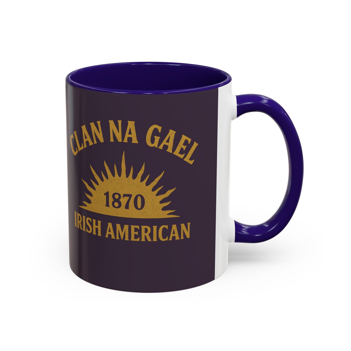 "Clan na Gael - Irish American", Colorful Mugs (11oz, 15oz) (Purple Verbena)