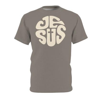 "Retro Jesus", Unisex T-shirt (Suede Grey)