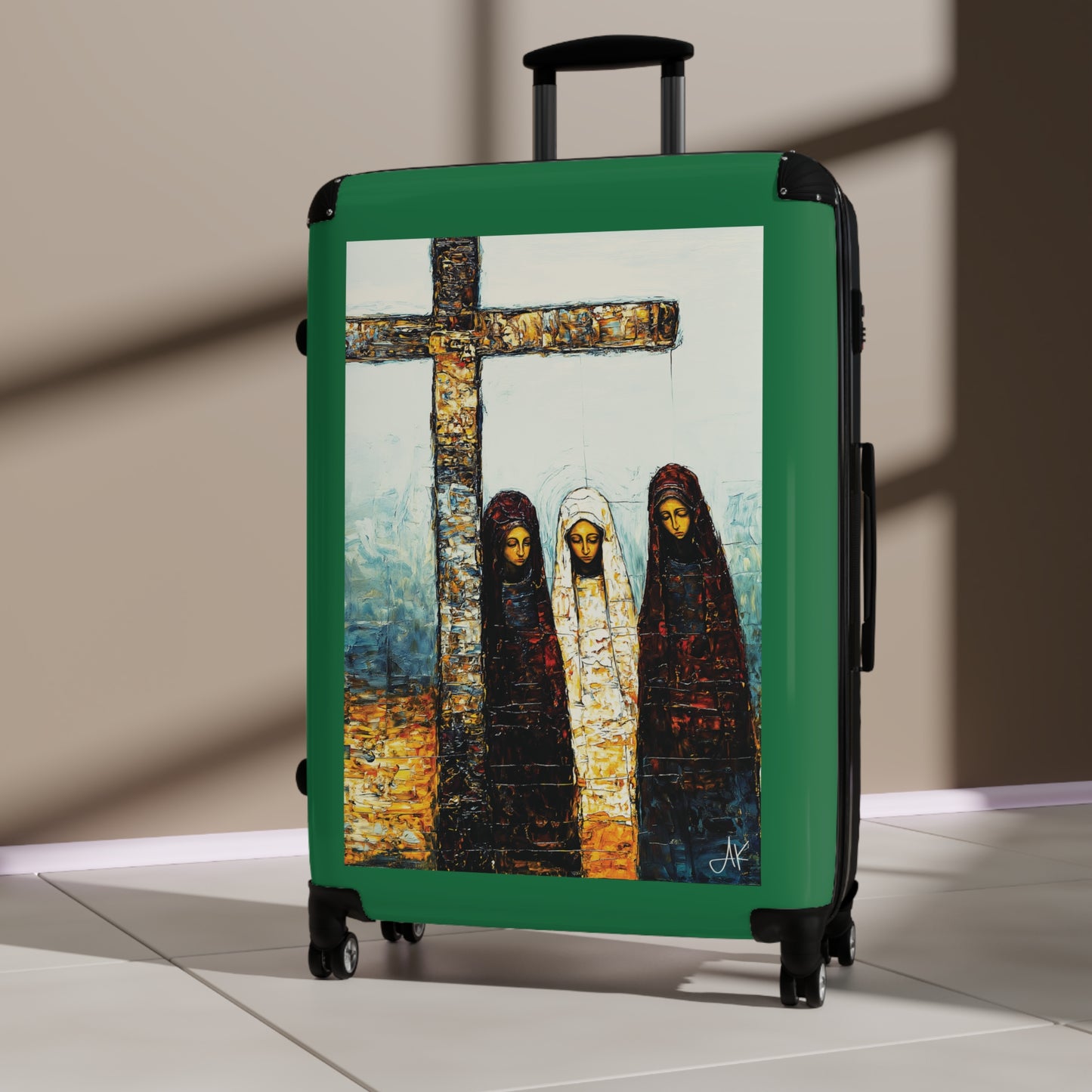 "At-the-Foot of the Cross - John 19:25", Suitcases (Dark Green)