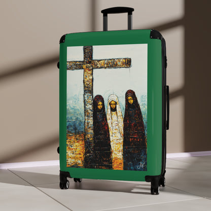 "At-the-Foot of the Cross - John 19:25", Suitcases (Dark Green)