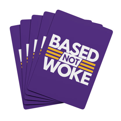 "Based not Woke" #01, Cultural Playing Cards (Deep Purple)