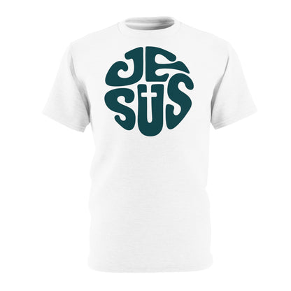 "Retro Jesus", Unisex T-shirt (Foamy Milk White)
