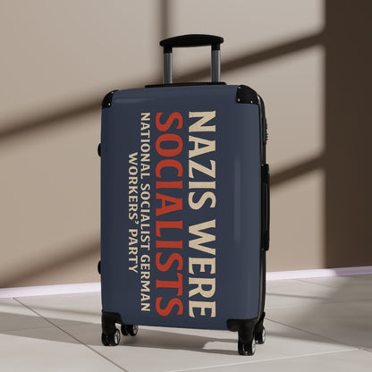 "Nazis were Socialists", Suitcase (Burka Blue Grey)