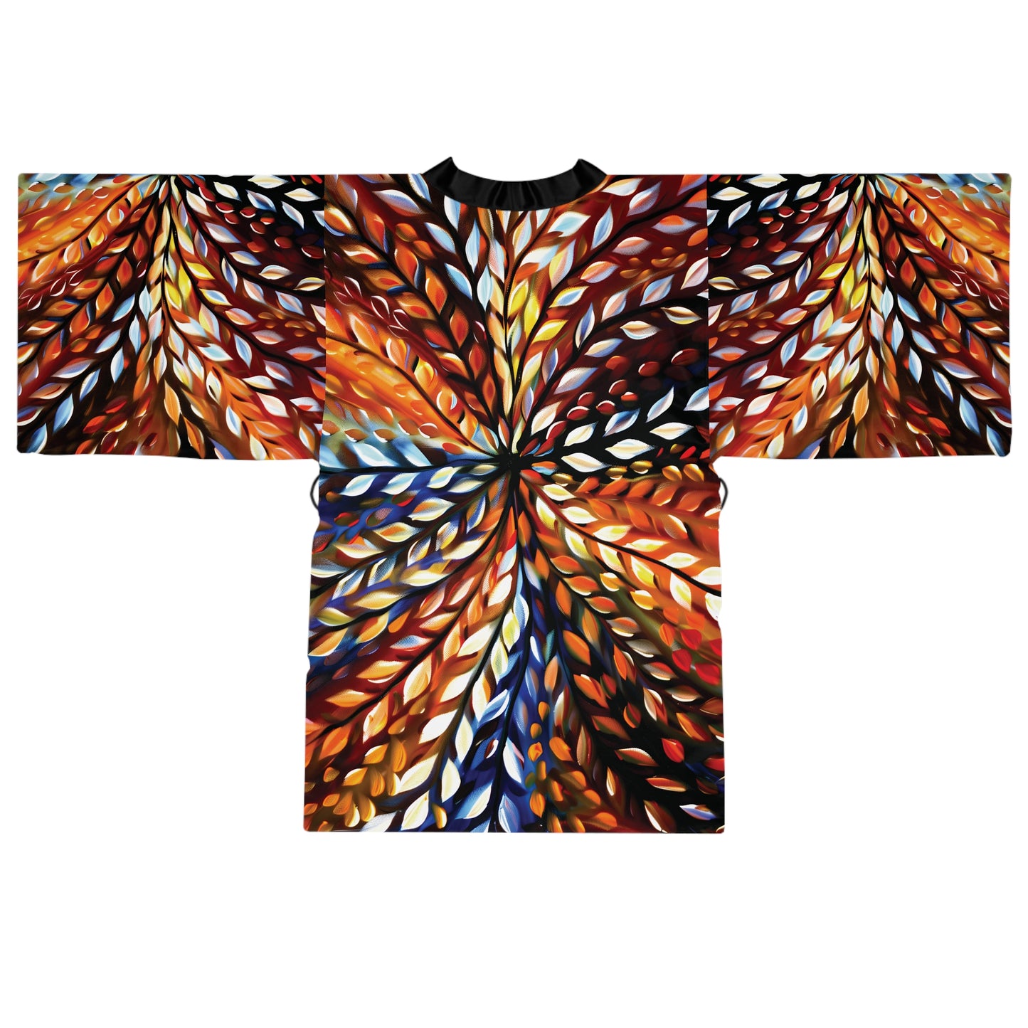 "Micro Beauty", Long Sleeve Kimono Robe