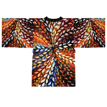 "Micro Beauty", Long Sleeve Kimono Robe