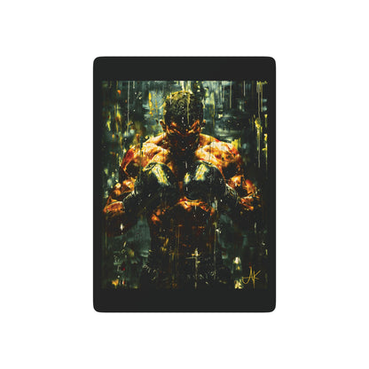 "Pre-Fight Prayer", Fine Art Playing Cards (70's Black)