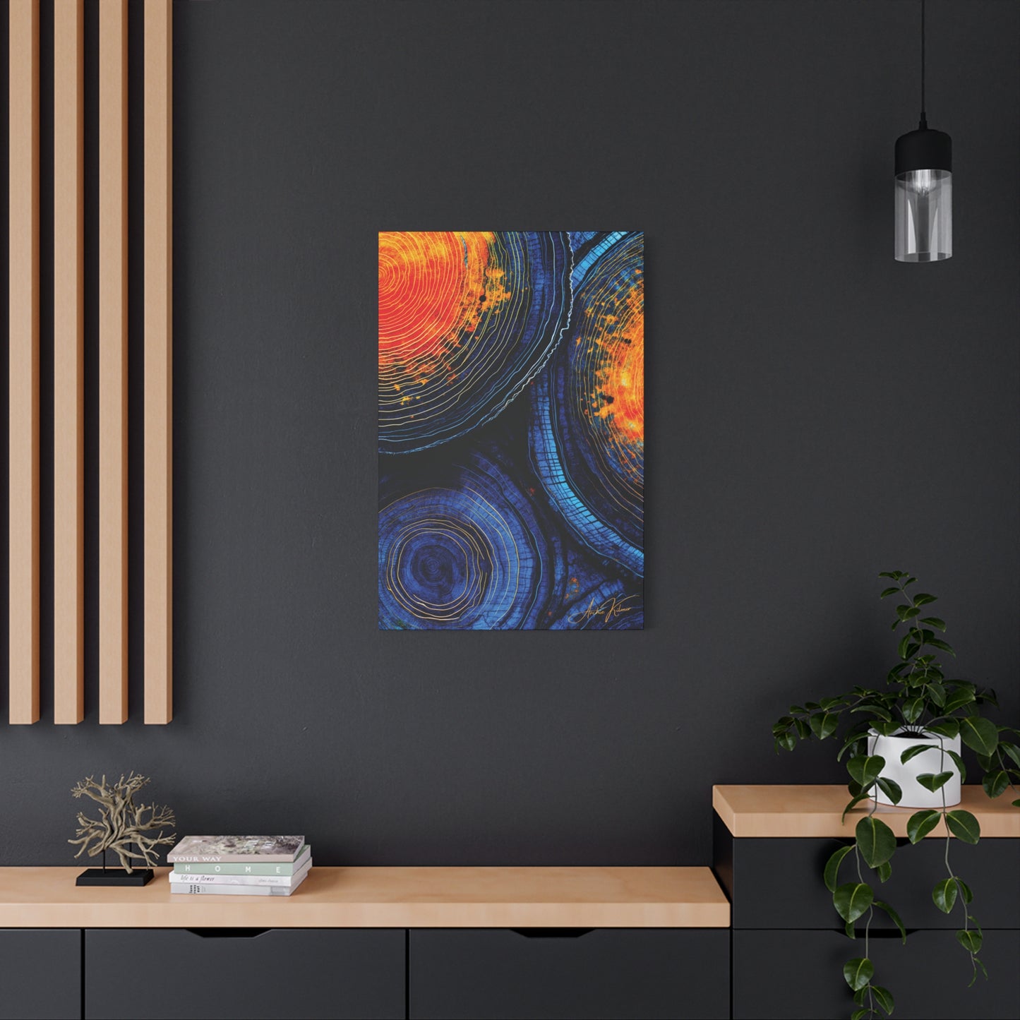 "History's Vibrance", Matte Canvas Fine Art Print