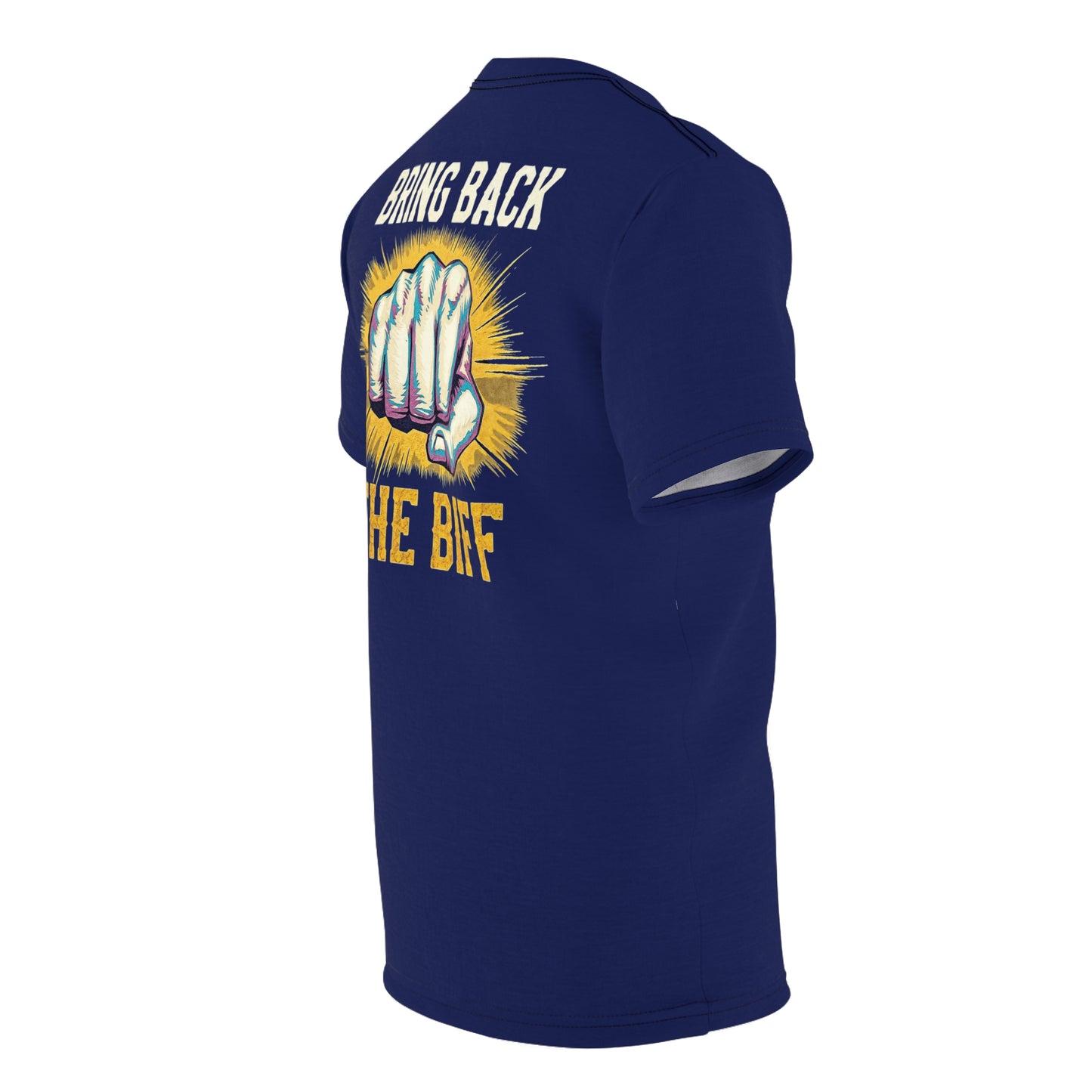 "Bring Back The Biff", Unisex T-shirt (Norway Blue)
