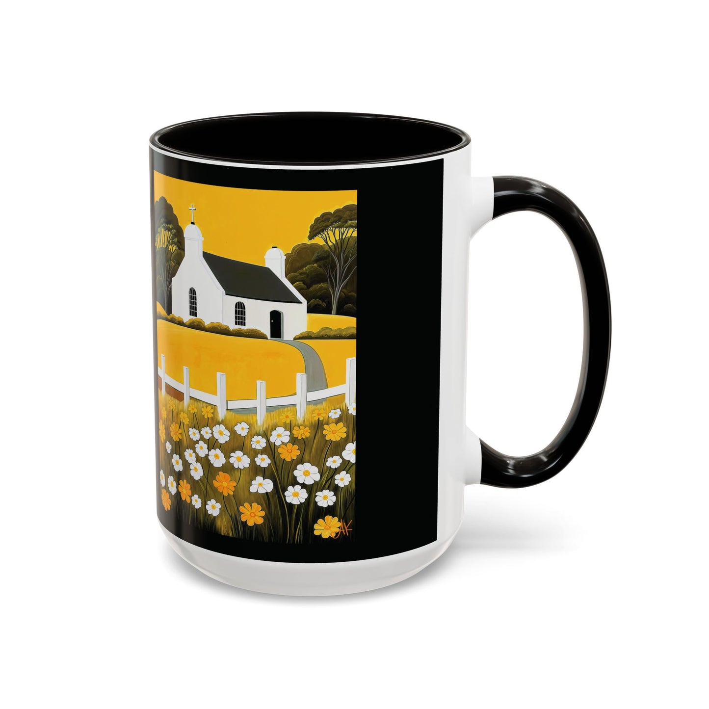 "Eaglais a’ Bhuidhe (Gaelic) - The Church of Golden Hope (English)", Colorful Mugs (11oz & 15oz)