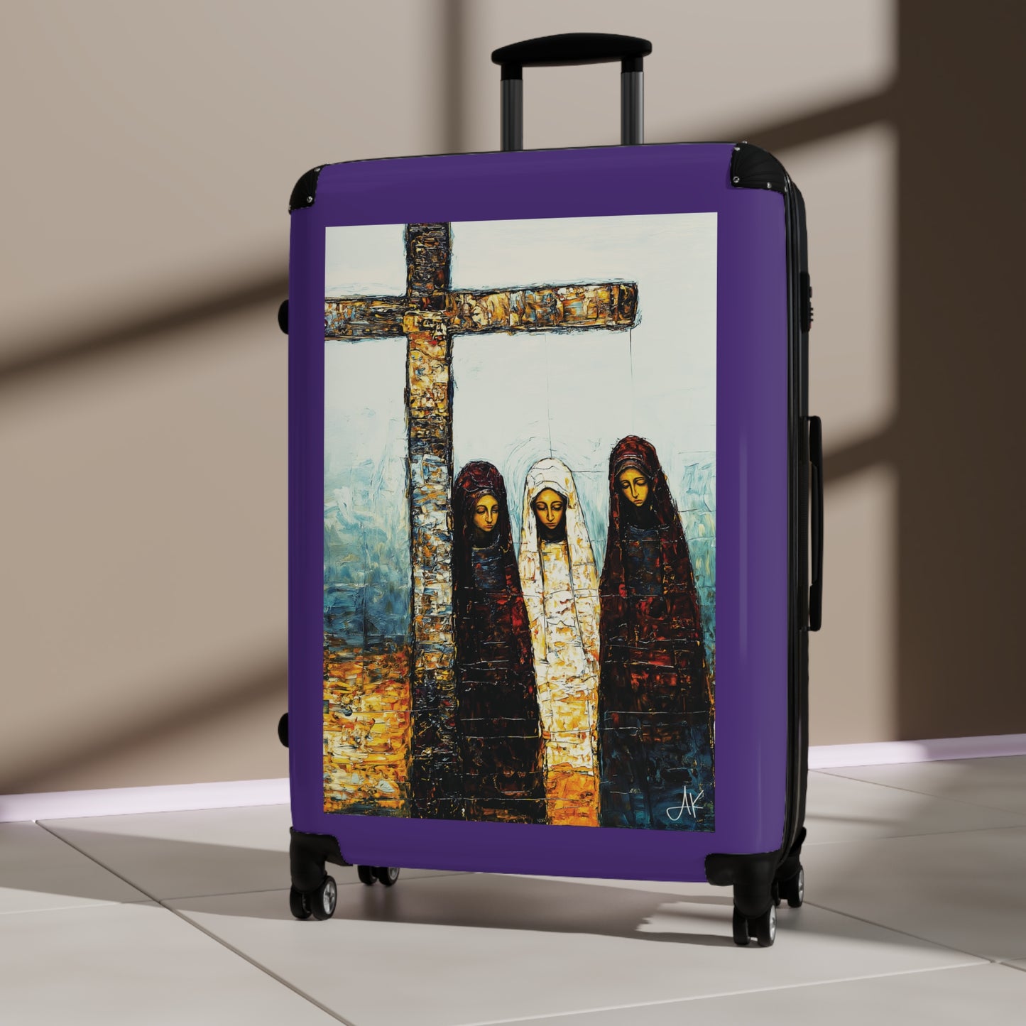 "At-the-Foot of the Cross - John 19:25", Suitcases (Purple)
