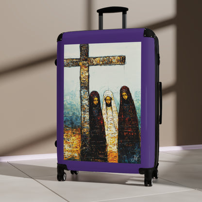 "At-the-Foot of the Cross - John 19:25", Suitcases (Purple)