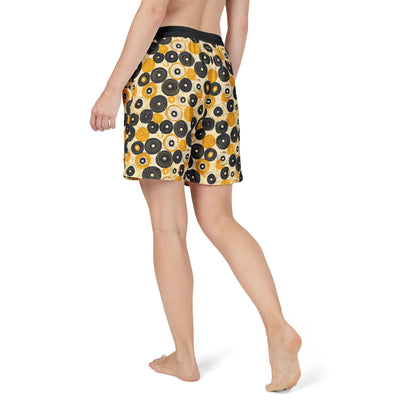 "Old 45's", Swim Shorts (70's Black Waistband)