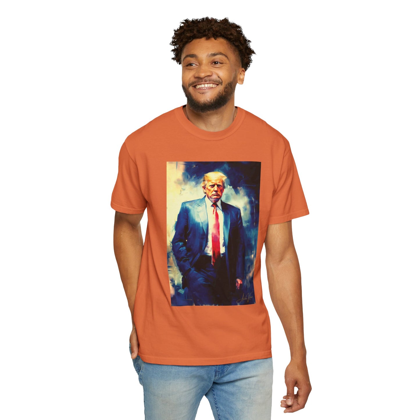 "Trump Portrait No. 6", Unisex T-shirt (Dark Colors)