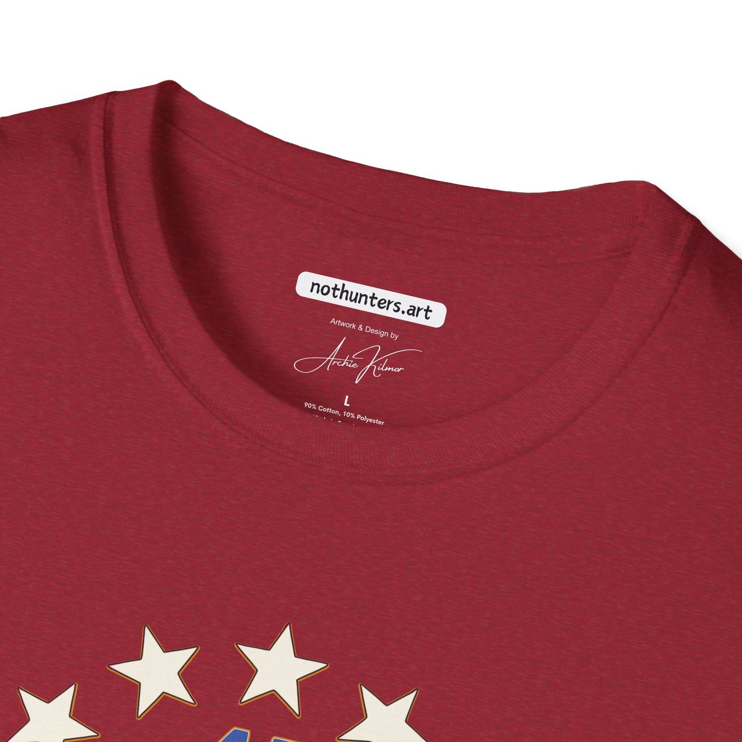 "Trump 45-47 Circle of Stars", Unisex Softstyle T-Shirt