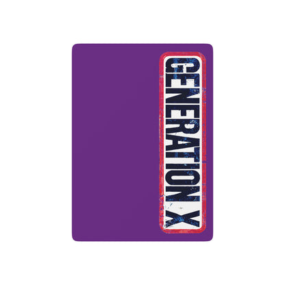 "Generation X", Retro Playing Cards (Vesper Violet)