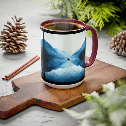 "Connected in Silence - Psalm 46:10", Colorful Mugs (11oz, 15oz)
