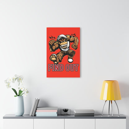 "Find Out", Acrylic Wall Prints (French Cleat Hanging) (Ferrari Red)