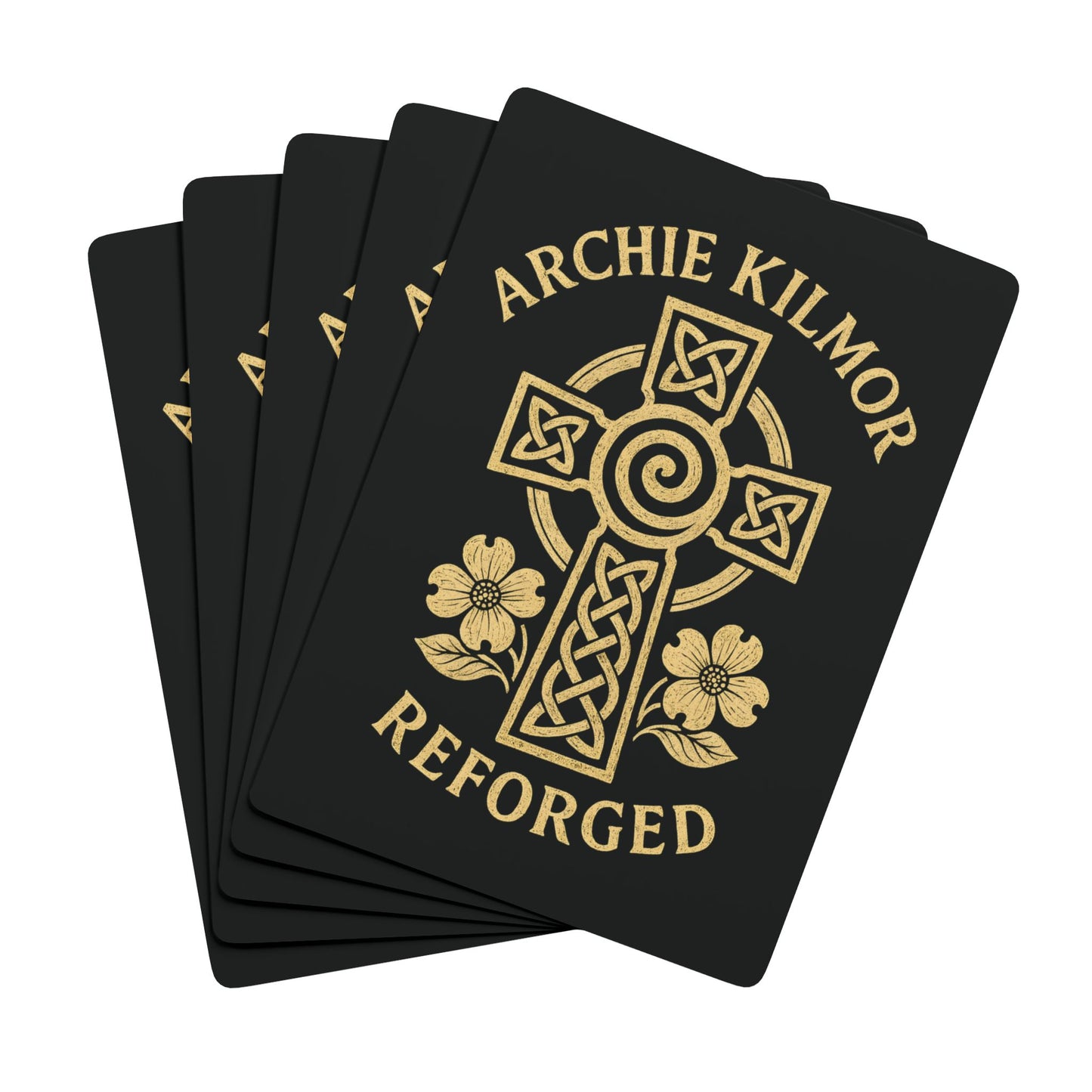 "Archie Kilmor Cross - Reforged" #01, Cultural Playing Cards (Void Black)