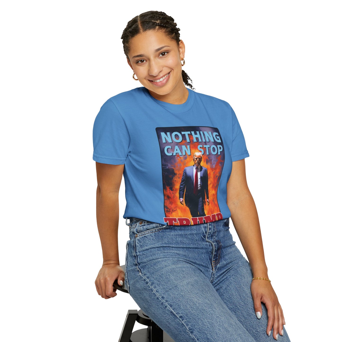 "Nothing Can Stop Trump", Unisex T-shirt (Light Colors)