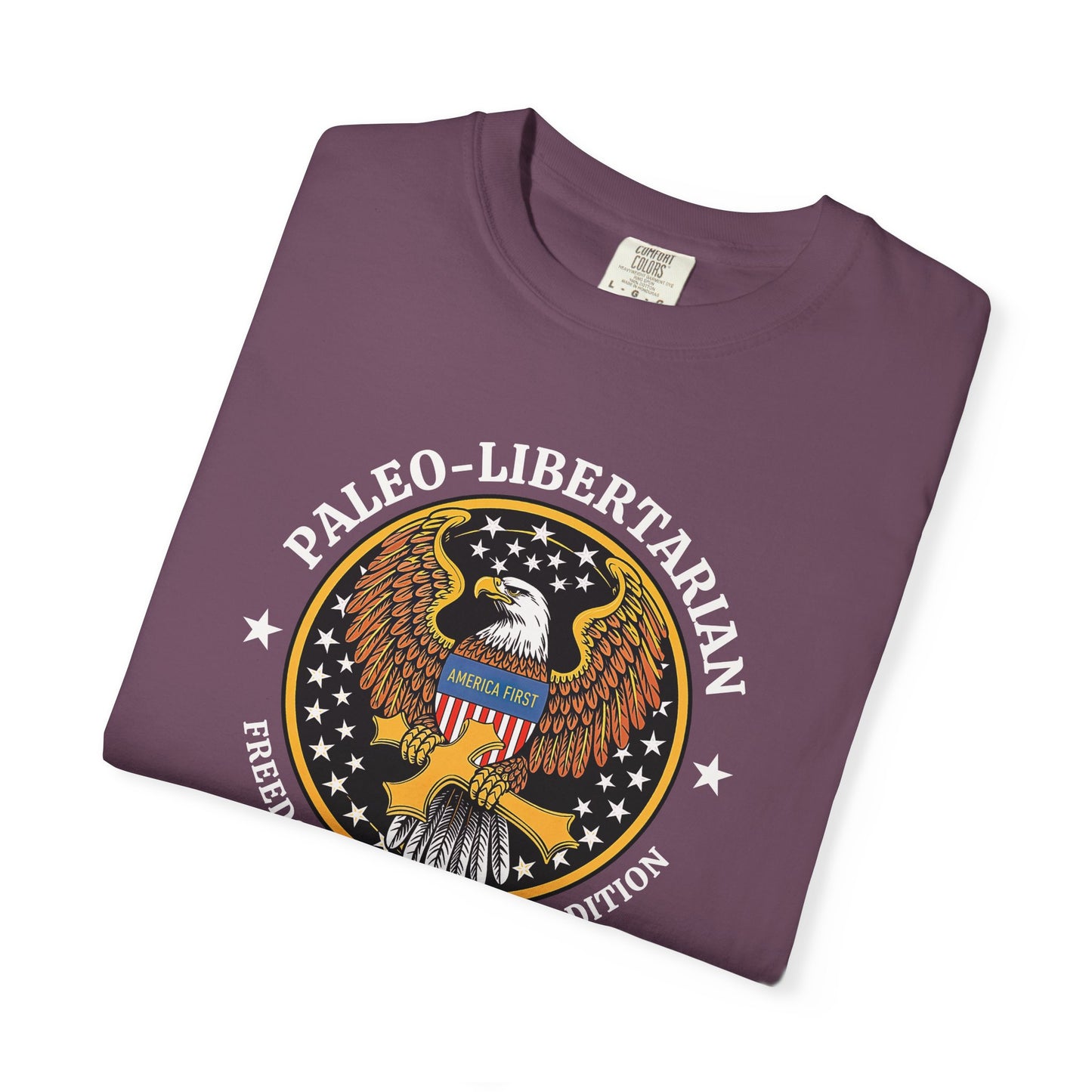 "Paleo-Libertarian" #01, Unisex T-shirt (Dark Colors)