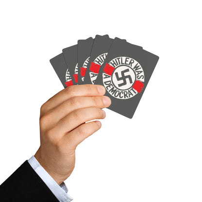 "Hitler was a Democrat",  Cultural Playing Cards (Panzer Grey)