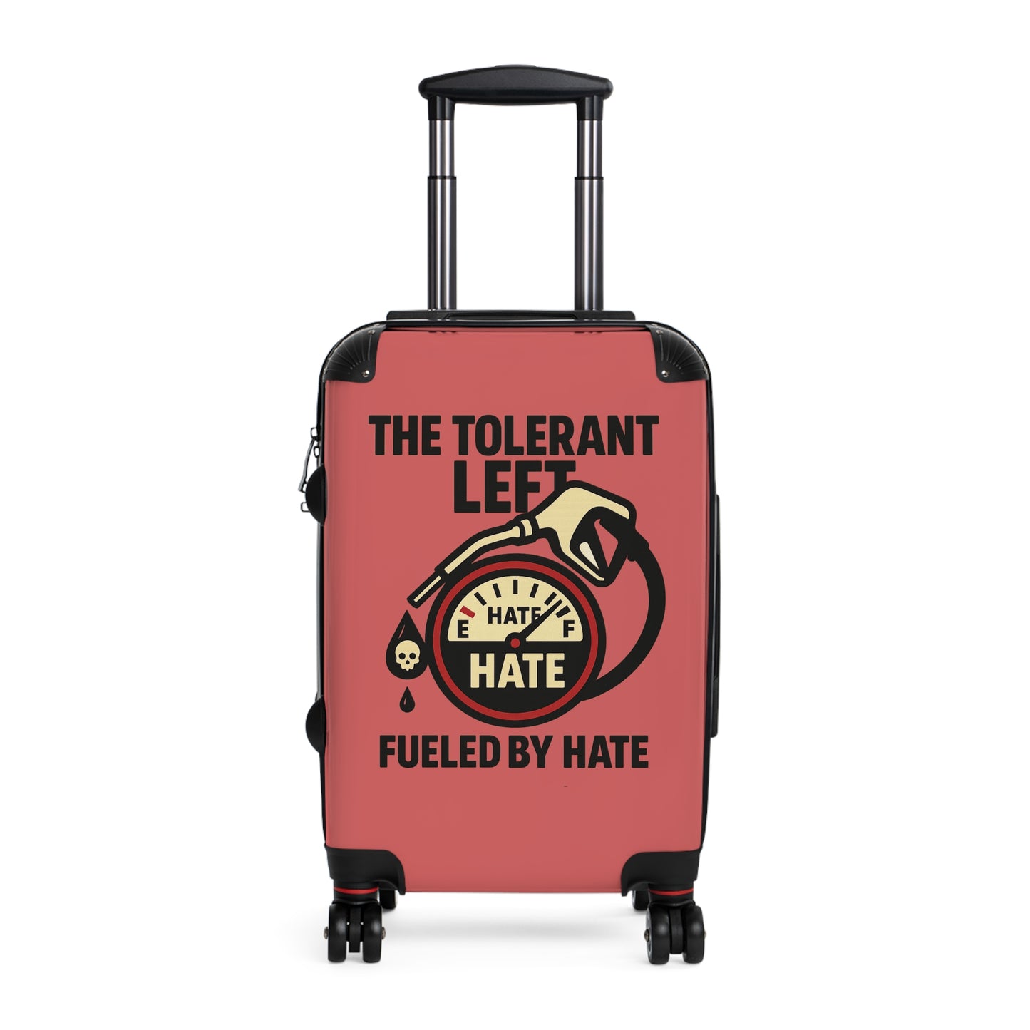 "The Tolerant Left", Suitcase (Faded Cherry)