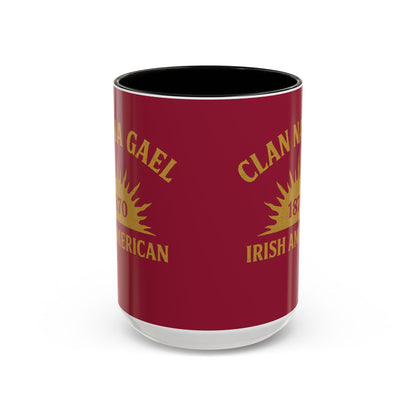 "Clan na Gael - Irish American", Colorful Mugs (11oz, 15oz) (Fénechas Red)