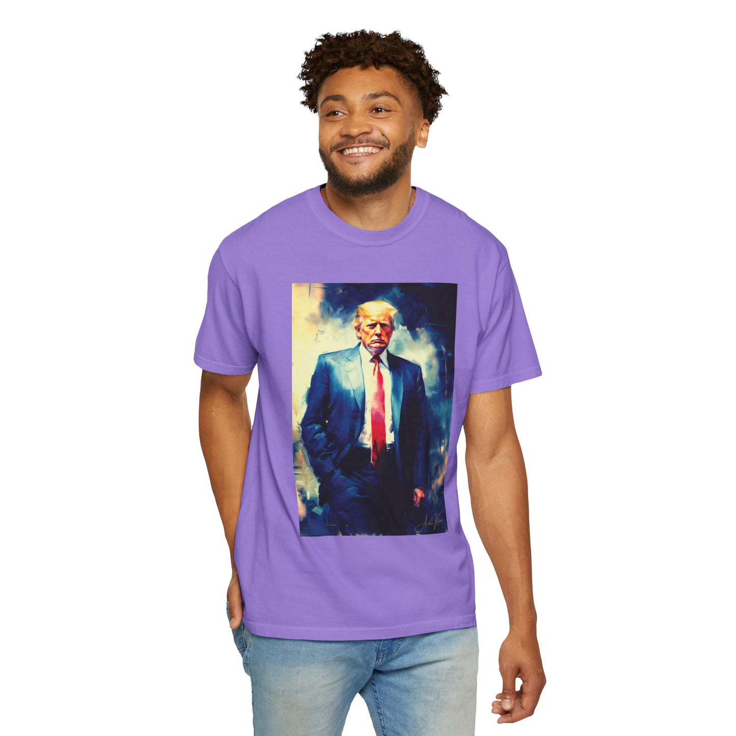 "Trump Portrait No. 6", Unisex T-shirt (Light Colors)