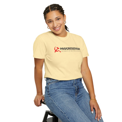 "Progressivism - Enemy of Western Civilization", Unisex T-shirt (Light Colors)