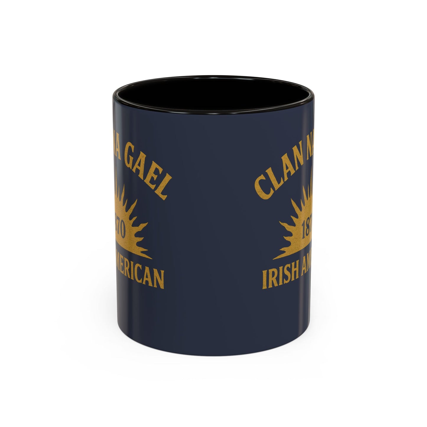 "Clan na Gael - Irish American", Colorful Mugs (11oz, 15oz) (Blue Burka Grey)