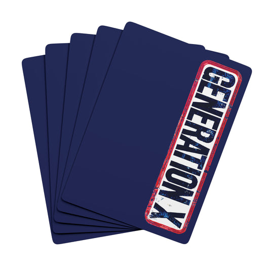 "Generation X", Retro Playing Cards (Norway Blue)