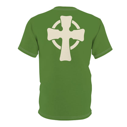 "Retro Jesus", Unisex T-shirt (Avocado Green)