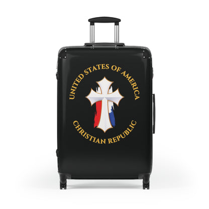 "USA Christian Republic" #12, Suitcase (Black)