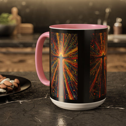 "Born Again in His Radiance - Isaiah 60:1", Colorful Mugs (11oz & 15oz)