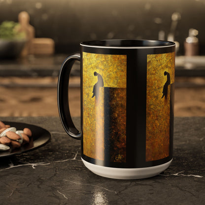 "In Darkest Hour He Is With Me", Colorful Mugs (11oz, 15oz)