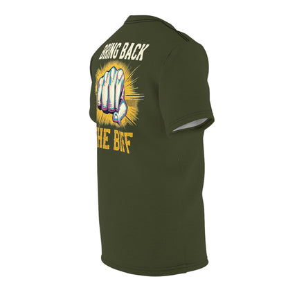 "Bring Back The Biff", Unisex T-shirt (Dark Olive Green)