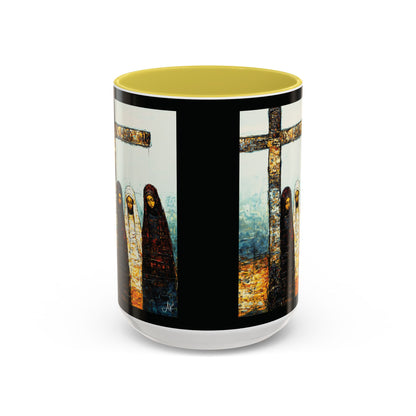 "At-the-Foot of the Cross - John 19:25", Colorful Mugs (11oz & 15oz)