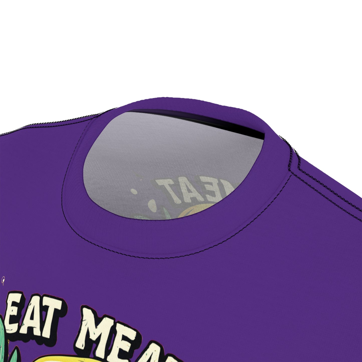 "Eat Meat & Be Healthy", Unisex T-shirt (Deep Purple)
