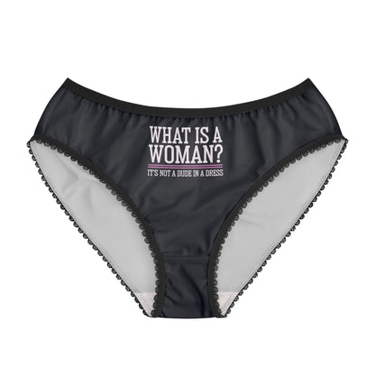 "What is a Woman" #02, Women's Briefs (Blackstone Blue)