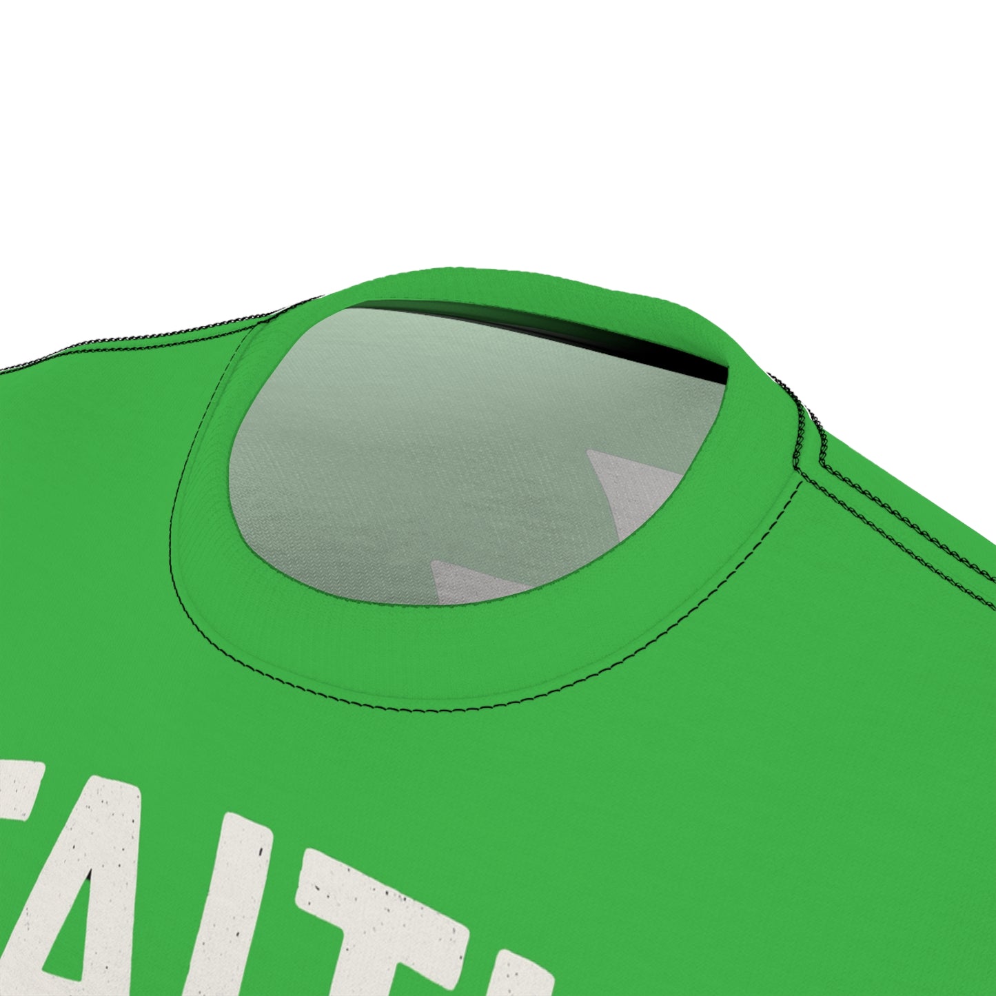 "Faith Overcomes Fear", Unisex Tee (Lime Green)