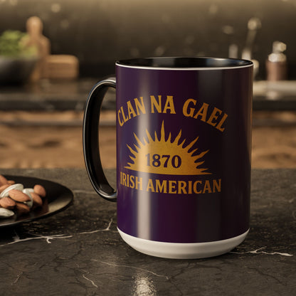 "Clan na Gael - Irish American", Colorful Mugs (11oz, 15oz) (3B0A4F)