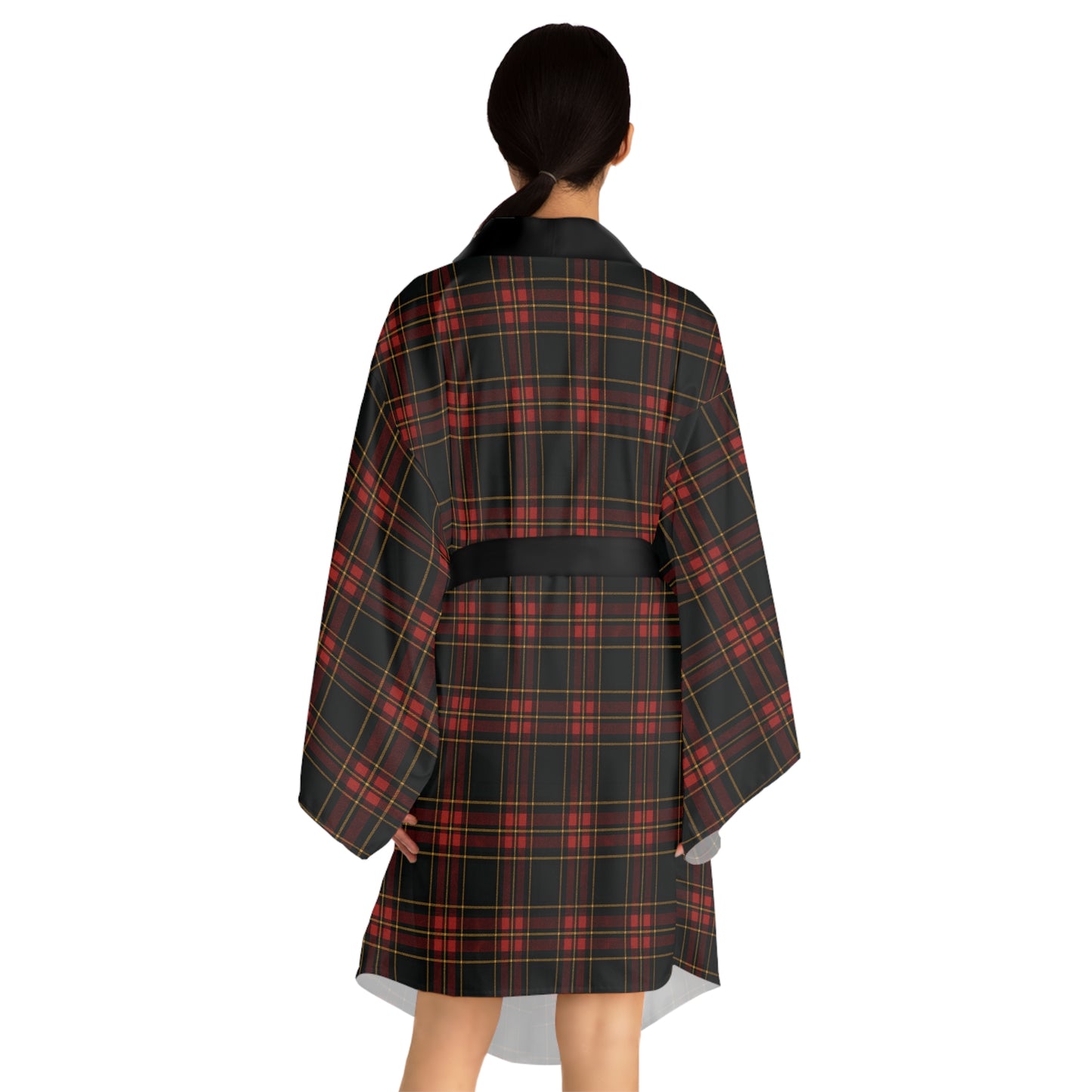 "Kilmor Gallóglach Tartan", Long Sleeve Kimono Robe